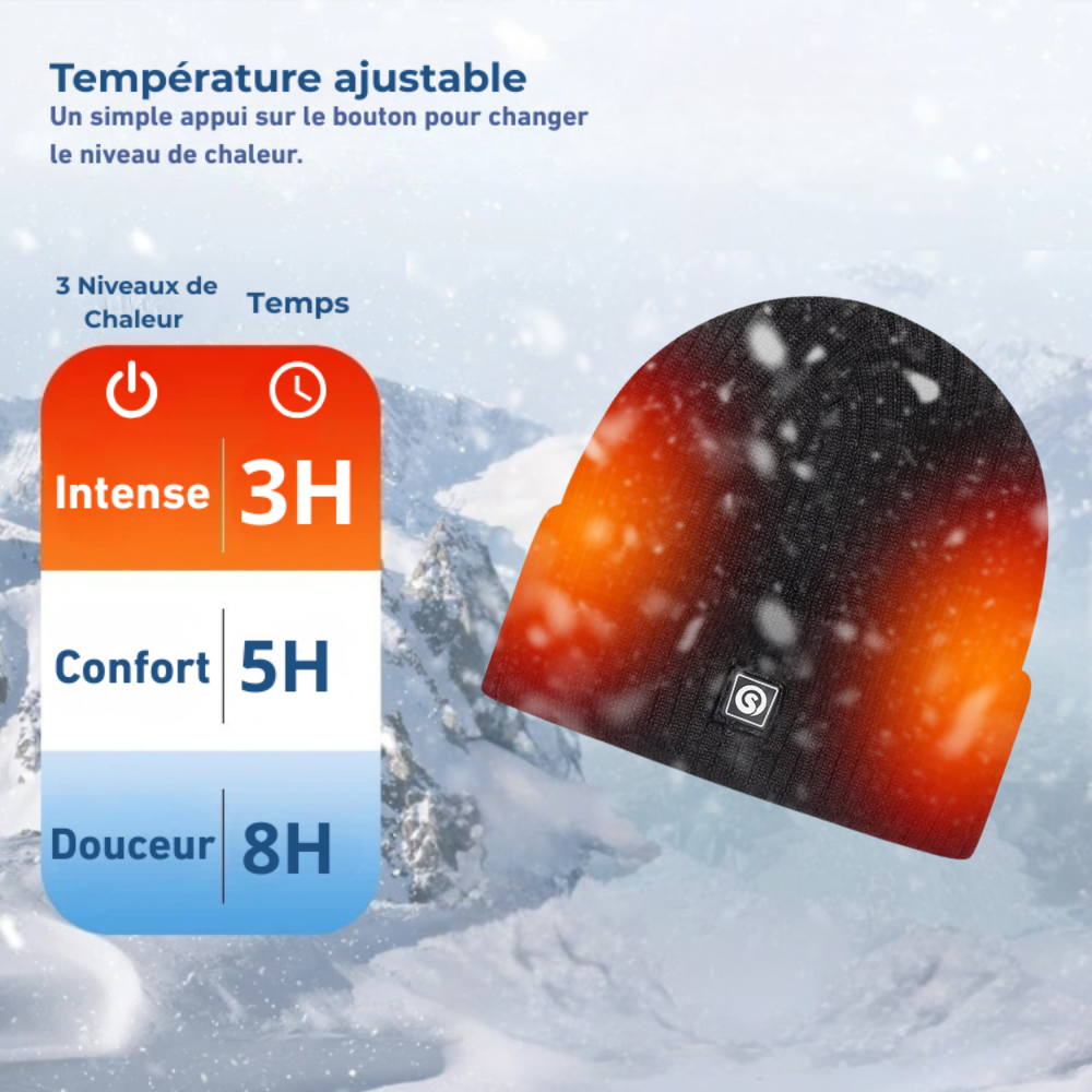 Bonnet Chauffant Hiver Ergonomique