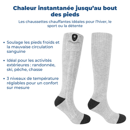 Chaussettes Chauffantes Hiver en Coton