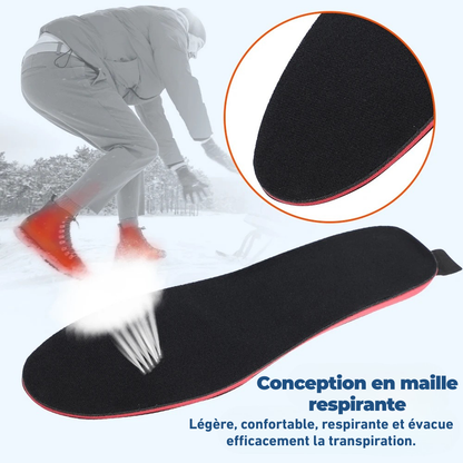 Semelles Chauffantes Rechargeables Sans Fil Ergonomiques