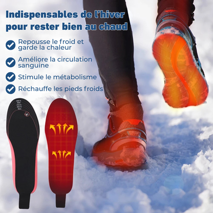 Semelles Chauffantes Rechargeables Sans Fil Ergonomiques