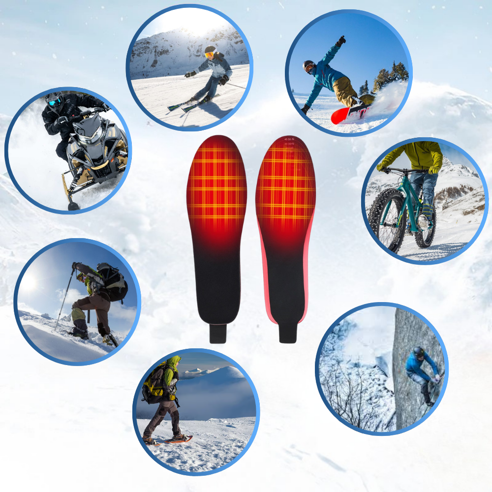 Semelles Chauffantes Rechargeables Sans Fil Ergonomiques