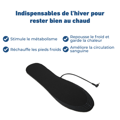 Semelles Chauffantes USB Intelligentes & Ergonomiques