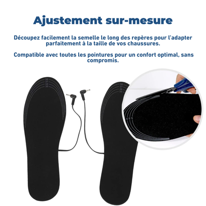 Semelles Chauffantes USB Intelligentes & Ergonomiques