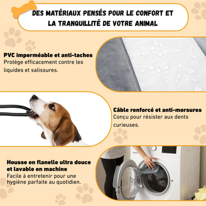 Tapis Chauffant pour Chien & Chat Imperméable avec Minuterie
