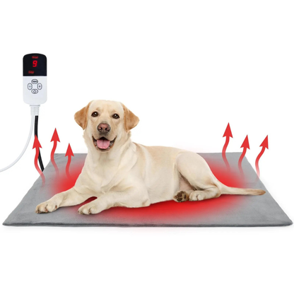 Tapis Chauffant pour Chien & Chat Imperméable avec Minuterie